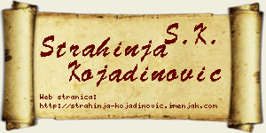 Strahinja Kojadinović vizit kartica